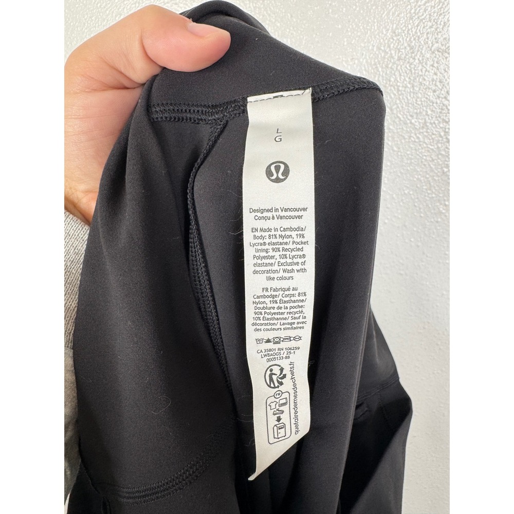 Lululemon Nulu Slim-Fit High-Rise Maxi Skirt Black LW8AOGS Size Large - Picture 8 of 9
